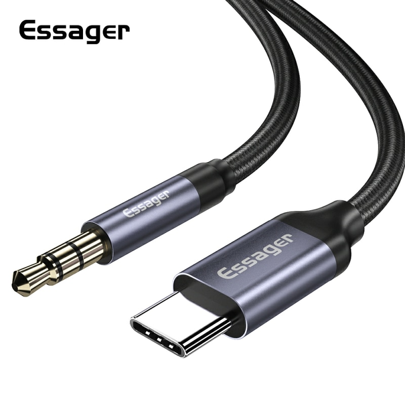 Earphone Splitter Jack - Essager-HuaweiおよびXiaomi mi用のAUXジャックアダプター,3.5mmジャックソケット付きデバイス
