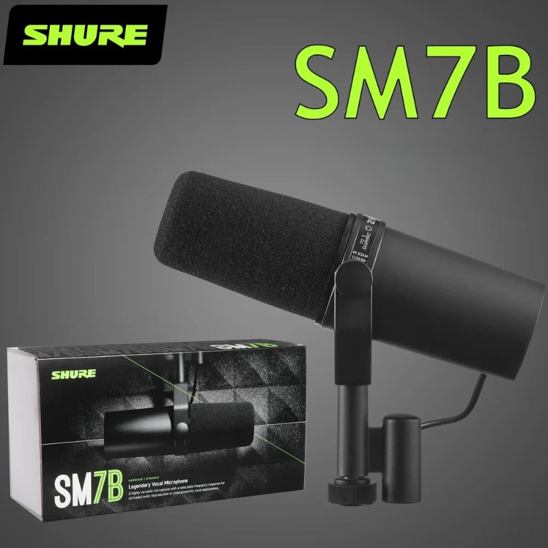 Shure Mic Sm7B - Shure SM7B マイクロフォン Sm7b ダイナミックマイク ポッドキャストスタジオセット