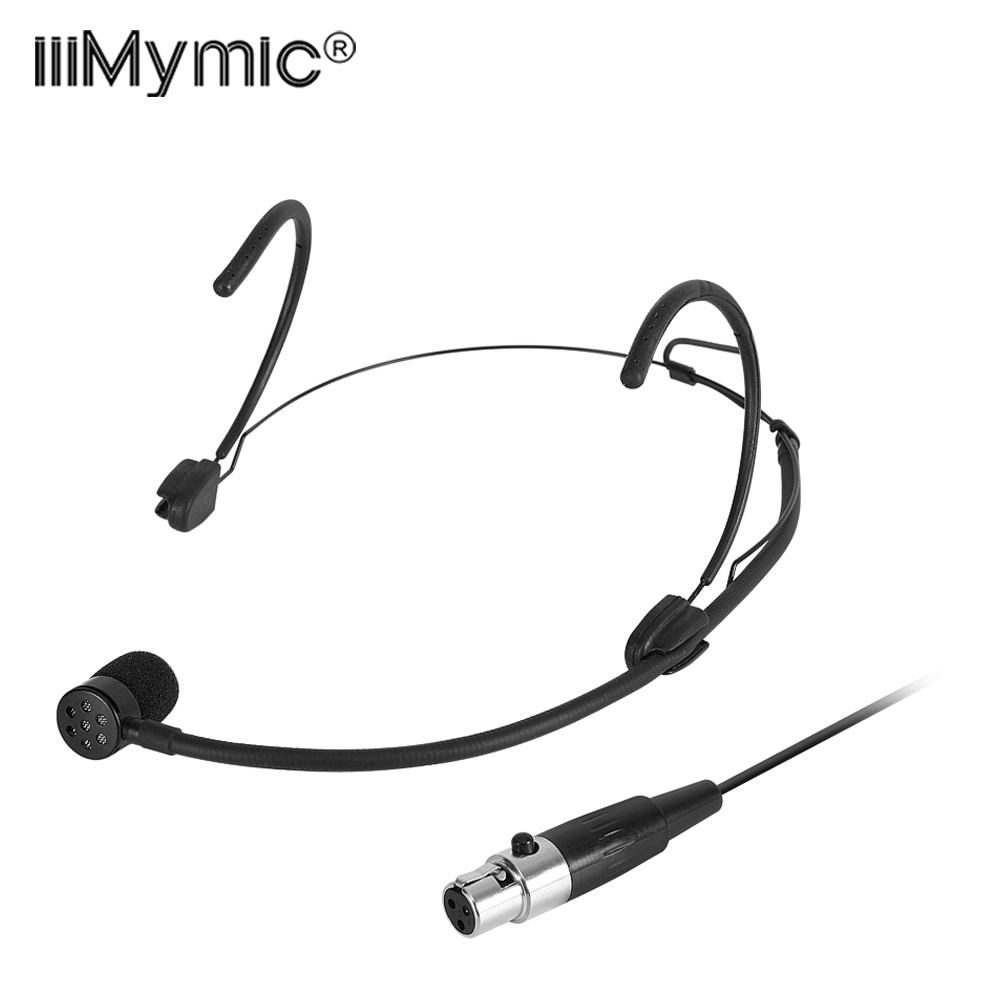 Shure Mic Sm58 - Iiimymic 単一指向性ブラックヘッドセットマイク 3 ピン XLR TA3F