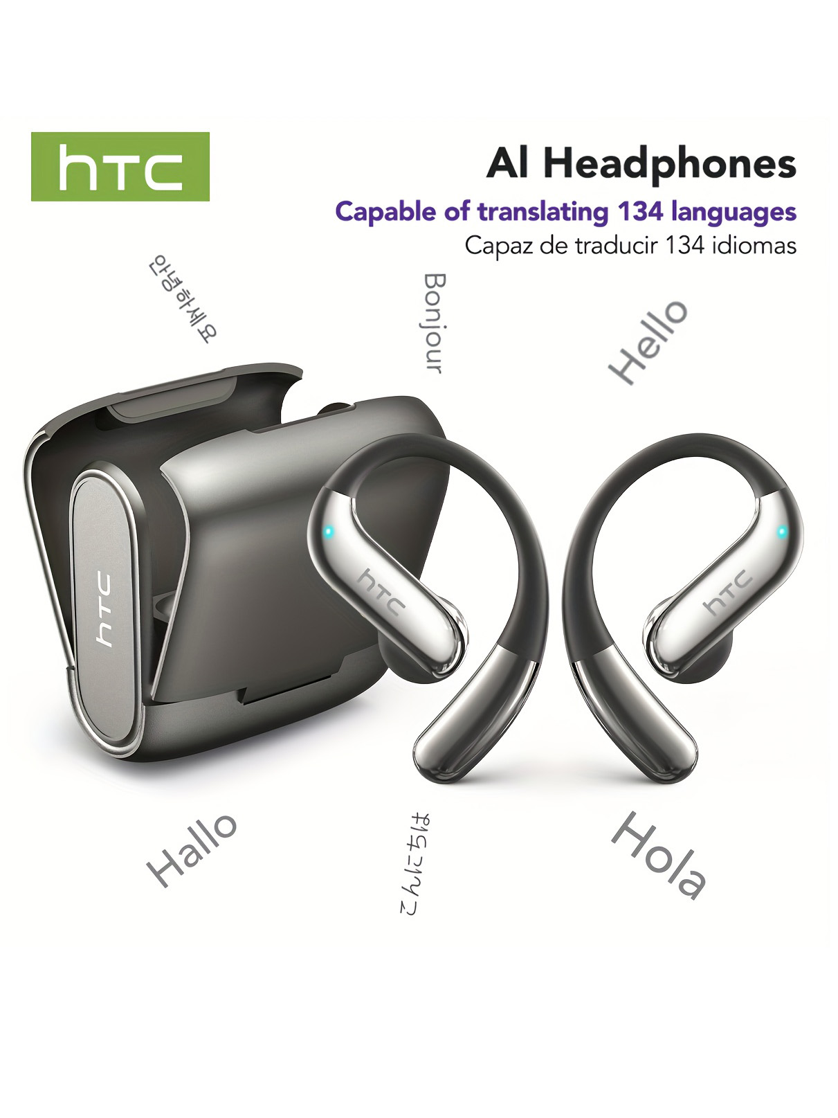 Usb C Earphone - オープンイヤー Bluetooth ヘッドフォン HTC 30 時間再生