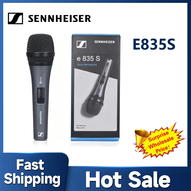Shure Mic Sm58 - ゼンハイザー E835S カーディオイドダイナミックボーカルマイク 有線XLRハンドヘルドマイク ステージ歌唱、KTV、ライブストリーム、録音用