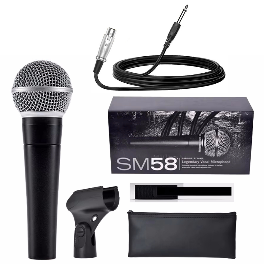 カラオケダイナミックマイクプロフェッショナル有線マイク PC - Shure Mic Sm58 のレビューと価格